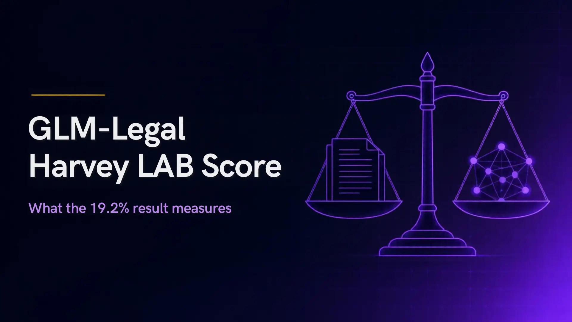 GLM-Legal's 19.2% Harvey LAB Score: What It Measures and What It Doesn't